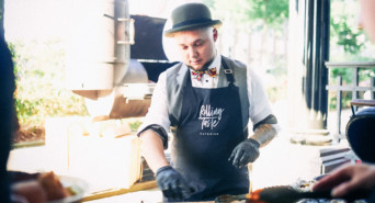 Moritz Crone-Rawe von Rolling Taste beim großen Aufkochen