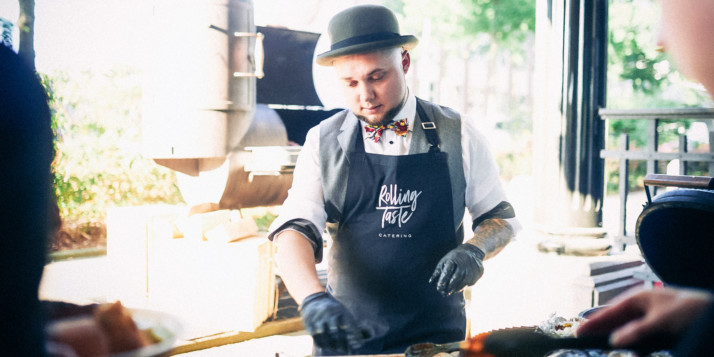 Moritz Crone-Rawe von Rolling Taste beim großen Aufkochen