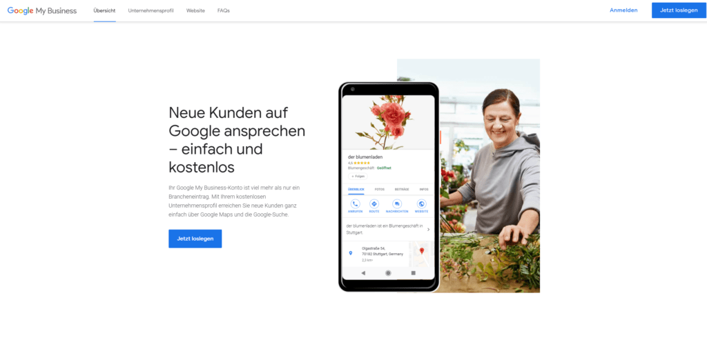 Startseite Google My Business