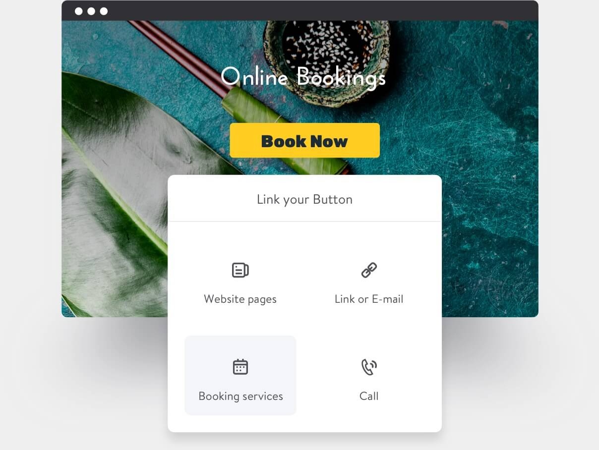 A screenshot showing how to add a booking calendar to your website